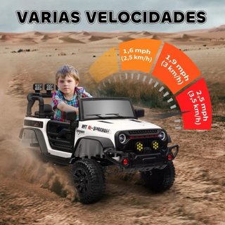 Coche eléctrico infantil todoterreno