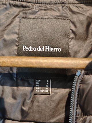 Abrigo Pedro del Hierro Gris/Negro 2 piezas