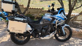 Zontes 703F Adventure Moto Azul/Plata