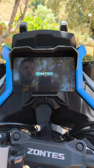 Zontes 703F Adventure Moto Azul/Plata