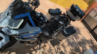 Zontes 703F Adventure Moto Azul/Plata