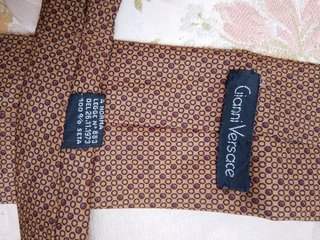 Cravatta Seta Gianni Versace Marrone Viola italia