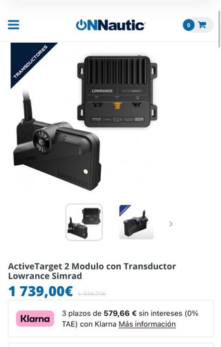 Lowrance ActiveTarget 2 Módulo Transductor
