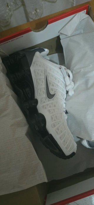 Nike Shox TL Uomo Bianco/Nero/Grigio Freddo