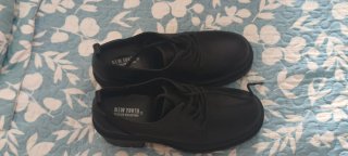 Zapatos Oxford con plataforma negra
