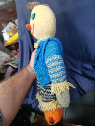 Muñeco antiguo de trapo mendigo