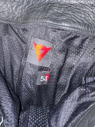 Pantalón de moto Dainese cuero negro talla 54