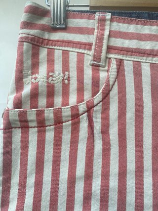 Bermudas rayas pedrería