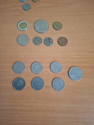 Lote 19 monedas antiguas España e internacionales
