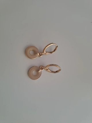 Pendientes dorados circulares
