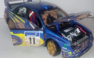 Subaru Impreza WRC 1:18 efecto barro