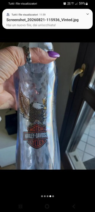 Caraffa Harley Davidson in plastica dura