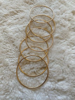 Pulseras doradas finas