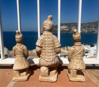 Figuras guerreros terracota orientales