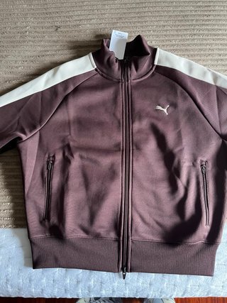 Sudadera Puma T7 Track Beige y Marrón