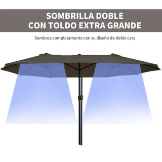 Sombrilla doble