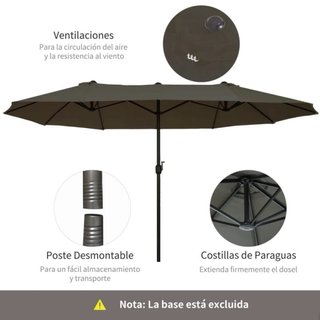 Sombrilla doble