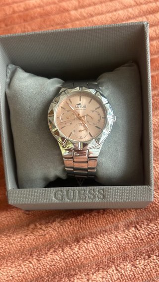 Reloj Lotus Mujer Esfera Rosa y Plata