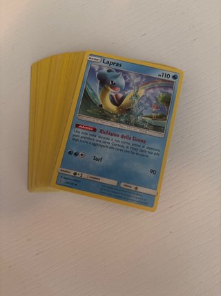 Lotto carte Pokemon tipo acqua