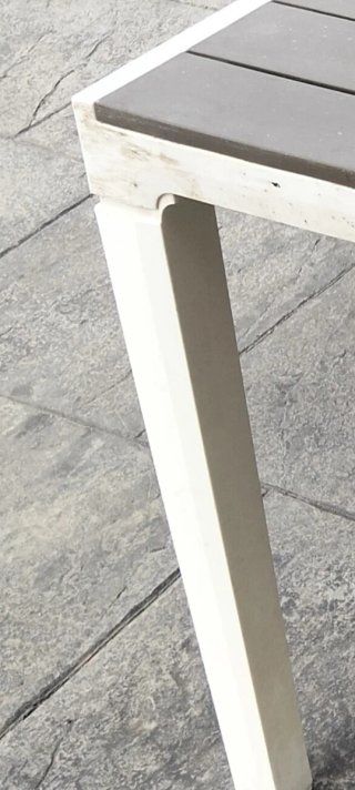 Mesa de jardín Harmony gris y blanca
