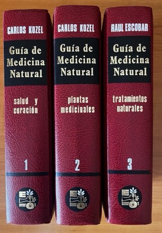Libro medicina natural. Tres tomos unicos