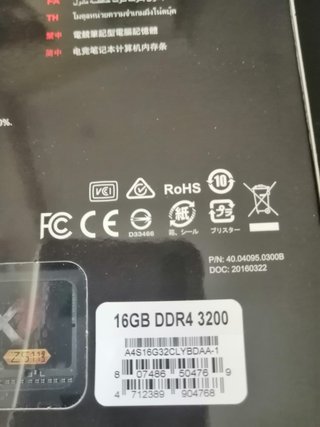 RAM Apacer NOX DDR4 16Gb sodimm 3200 CL20 NUEVA.