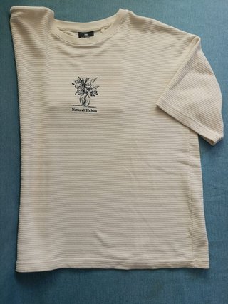 Camiseta Pull&Bear Natural Habits Beige