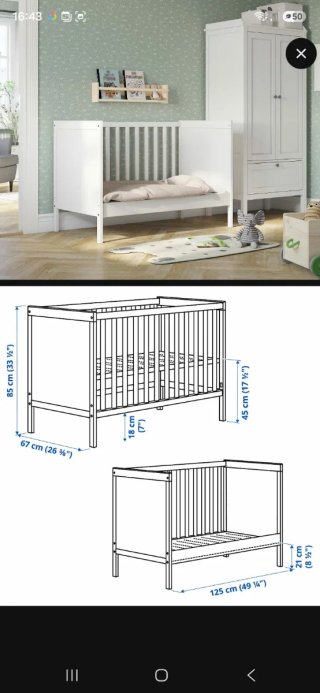 Cuna IKEA Blanca