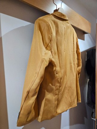 Americana Blazer Hombre Beige/Amarillo