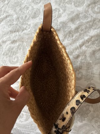 Bolso de rafia mujer con estampado animal