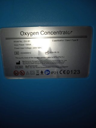 Concentrador de Oxígeno Portátil con Trolley