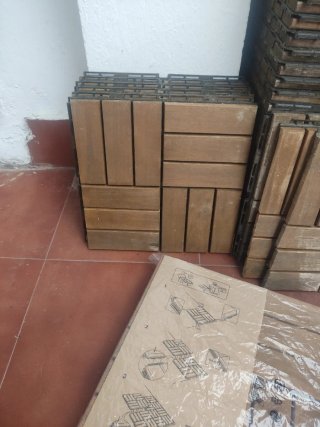 Suelo de madera Ikea Runnen
