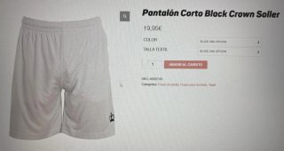 Pantalones Cortos Pádel Black Crown