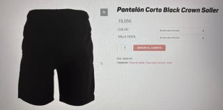 Pantalones Cortos Pádel Black Crown