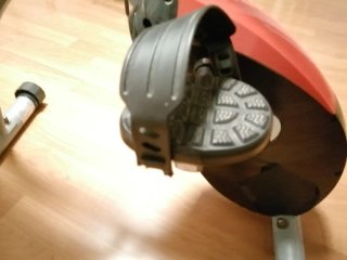 Bicicleta Estática Roja y Negra
