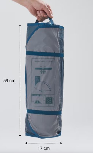 Tienda campaña Quechua MH100 (3 personas)