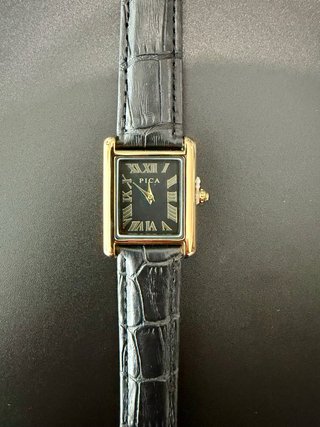 Orologio Vintage Pica Mov Seiko Nero Oro