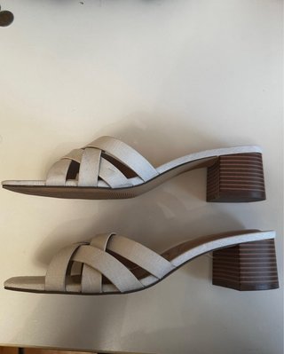 Sandalias Primark Tacón Beige Talla 41