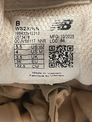 New Balance Tenis 237 V1 Mujer Beige/Blanco