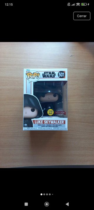 Funko Pop Star Wars Luke Skywalker 501 Glow Dark