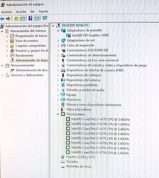 PC Intel i7 3.4GHz 8GB RAM W10 PRO