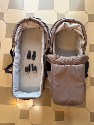 Baby Jogger City Mini GT Gemelar + capazos + sacos