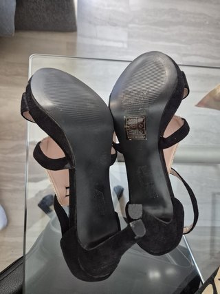 Sandalias Payma Talla 40 Negro/Dorado