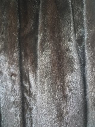 Abrigo de pelo negro original