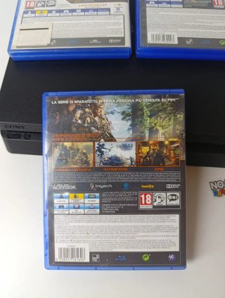 Pack PS4 Negra + 4 Juegos + Mando
