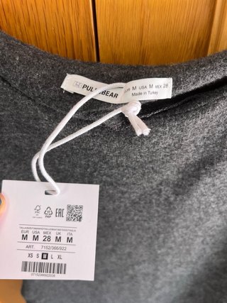 Camiseta de punto Pull&Bear gris talla M