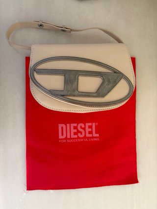 Bolso Diesel Blanco/Gris Purpurina