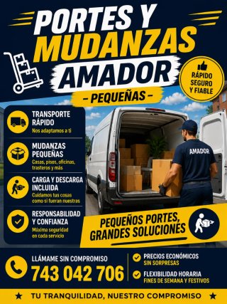 Portes y pequeñas mudanzas amador