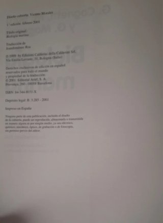 Biología Marina - G. Cognetti (1ª Edición 2001)