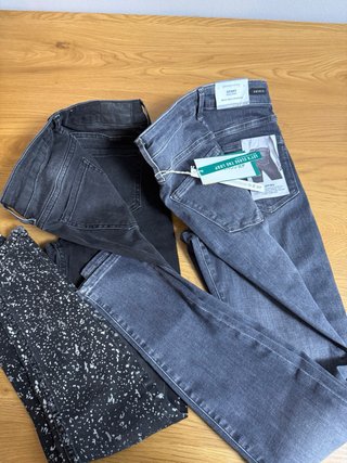 Calças Zara e H&M pretas e cinzentas Skinny